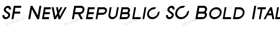 SF New Republic SC Bold Italic字体转换